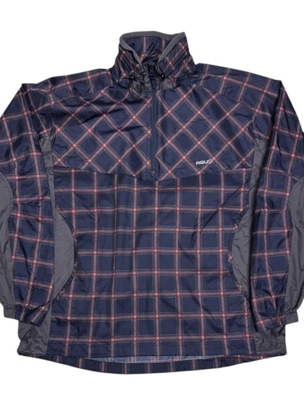 AGU Plaid Cycling Waterproof Windbreaker Bomber Lightweight Jacket Mens 2XL